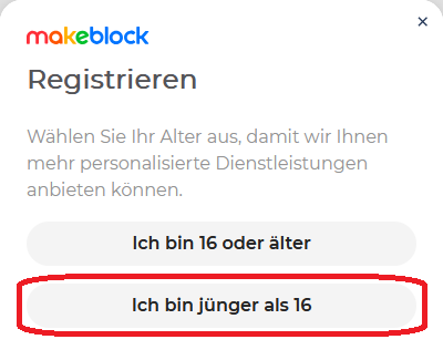 Zeigt Anmeldung